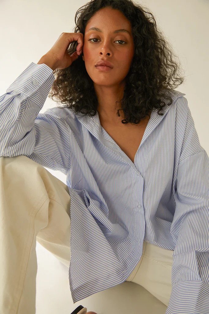 OVERSIZED BUTTON-UP SHIRT | OAK + FORT