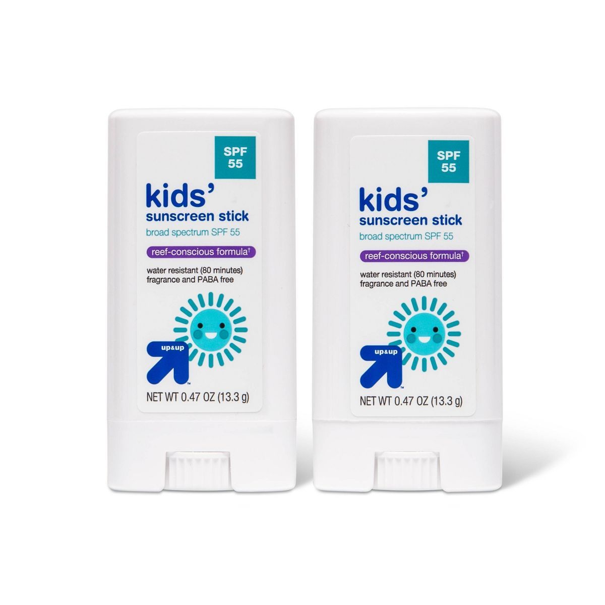 Kid's Sport Sunscreen Stick - SPF 55 - 0.47oz/2pk - up & up™ | Target