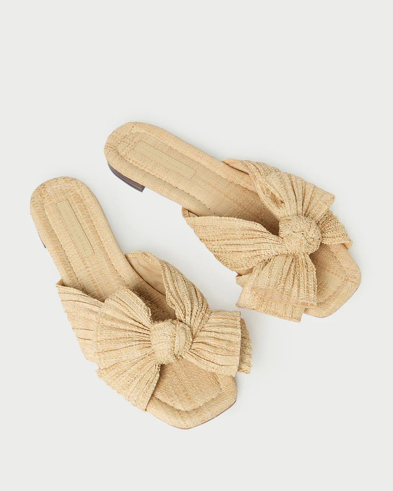 Daphne Natural Bow Slide Sandal | Loeffler Randall