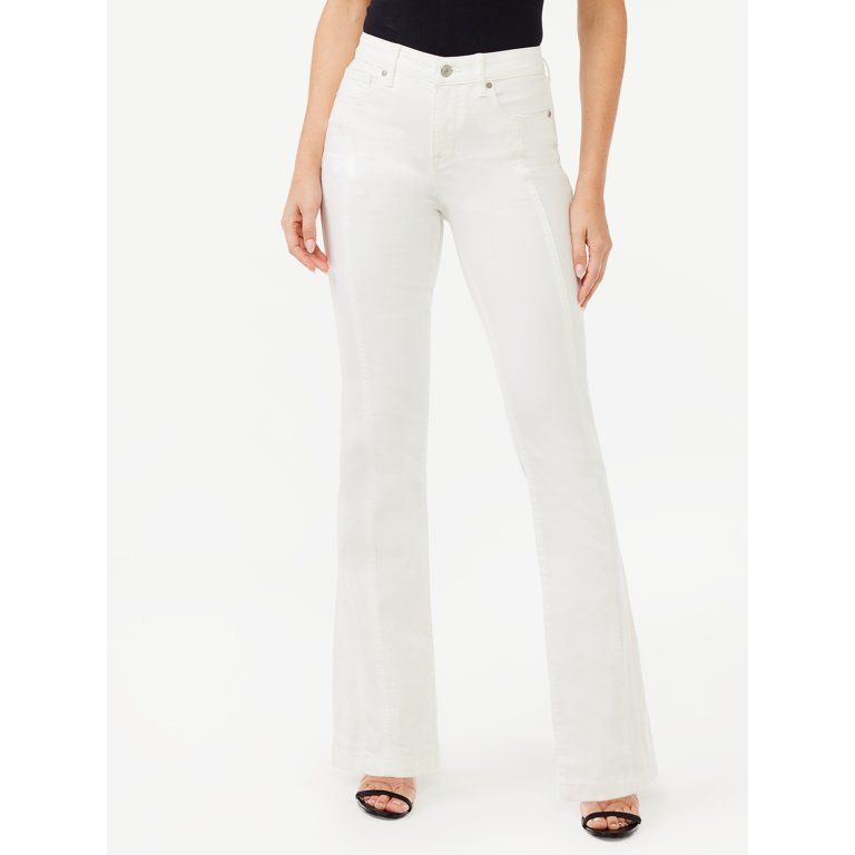 Sofia Jeans Women's Melisa High Rise Seamed Flare Jeans | Walmart (US)