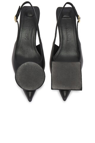 JACQUEMUS Les Slingbacks Duelo B in Black | FWRD | FWRD 