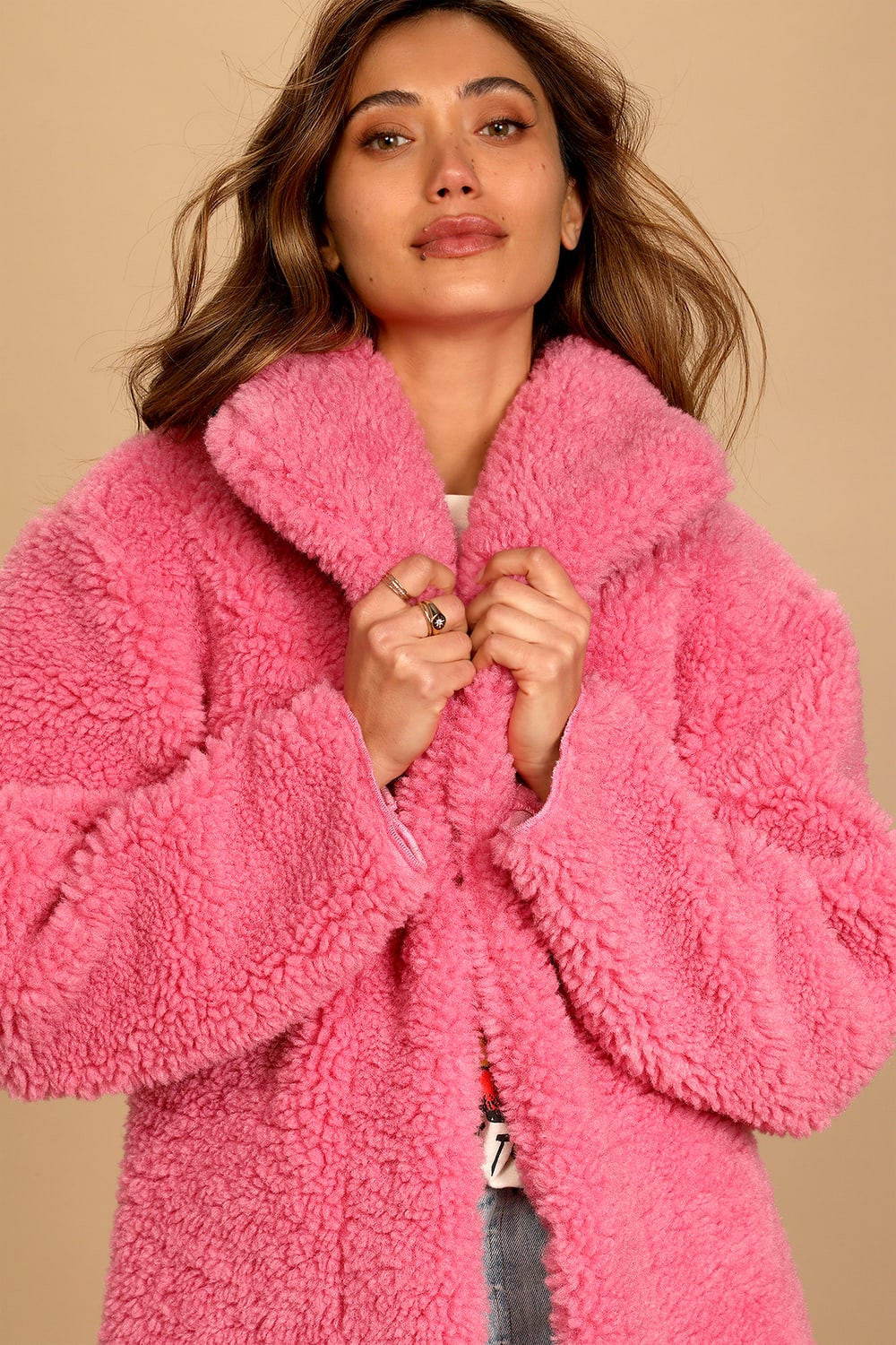 Too Fab For You Pink Faux Fur Coat | Lulus (US)