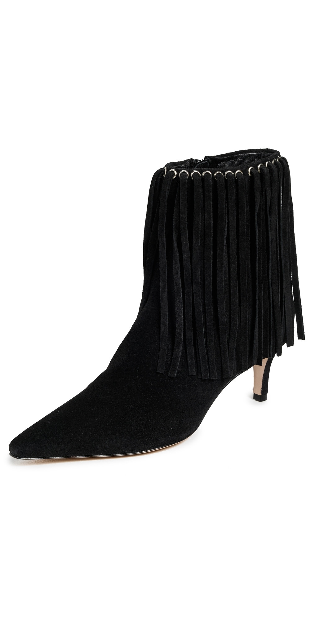 Cinq à Sept Sammy Fringe Ankle Boots Black 37 | Shopbop
