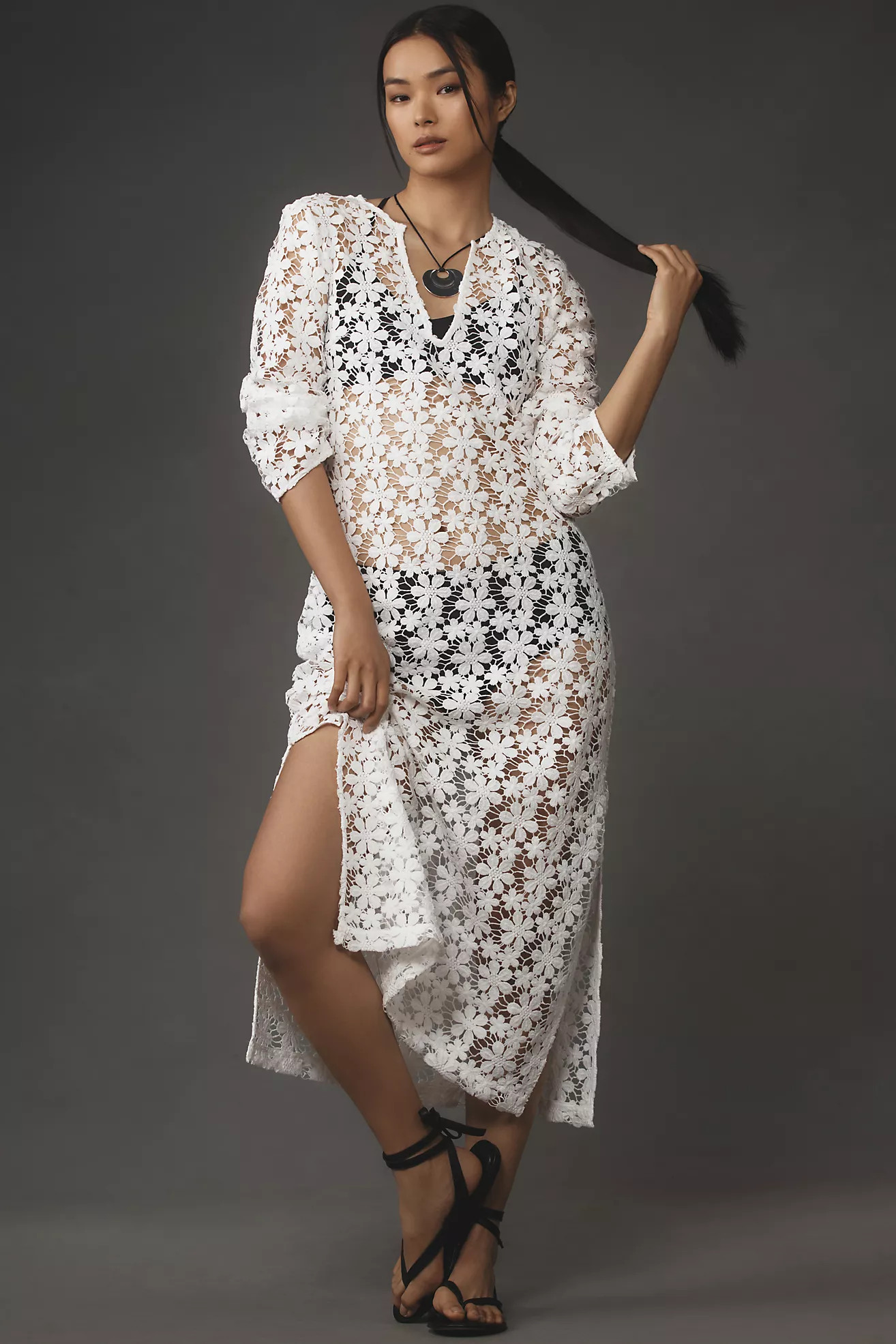 By Anthropologie 3D Floral Kaftan | Anthropologie (US)