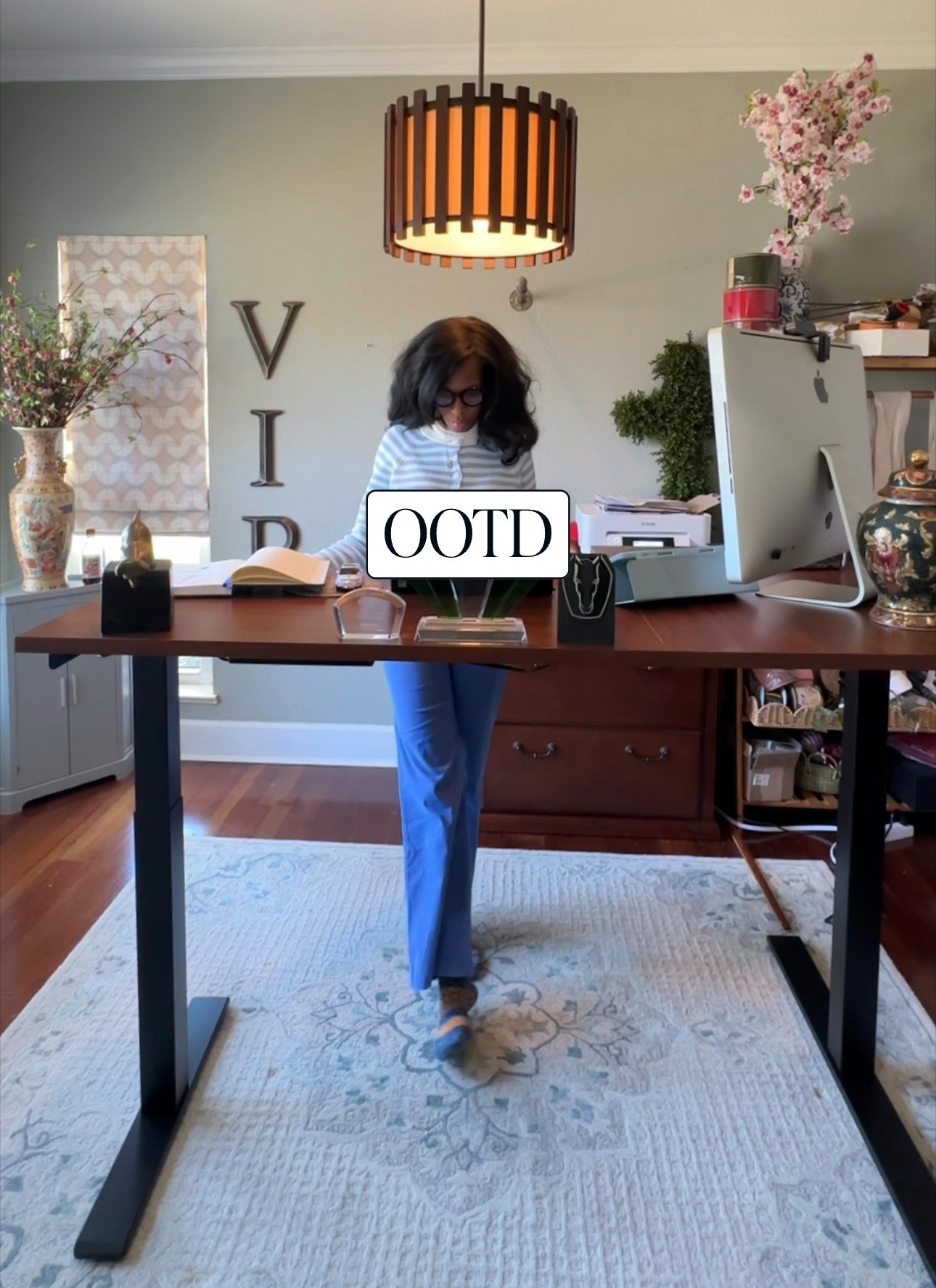 My new ergonomic desk! My #ootd for
this week

#LTKootd #LTKmorningroutine #LTKOver40