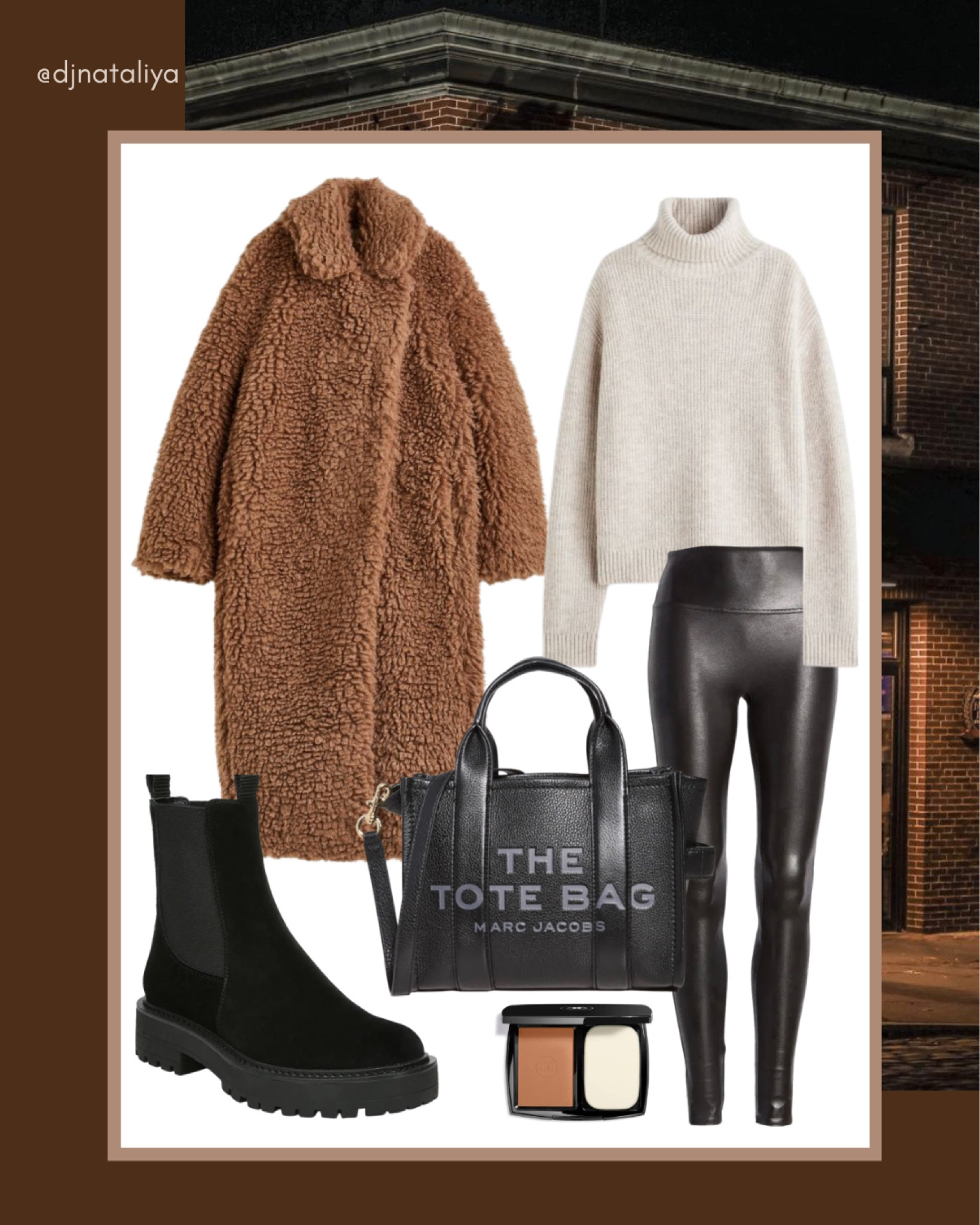 brown winter outfits