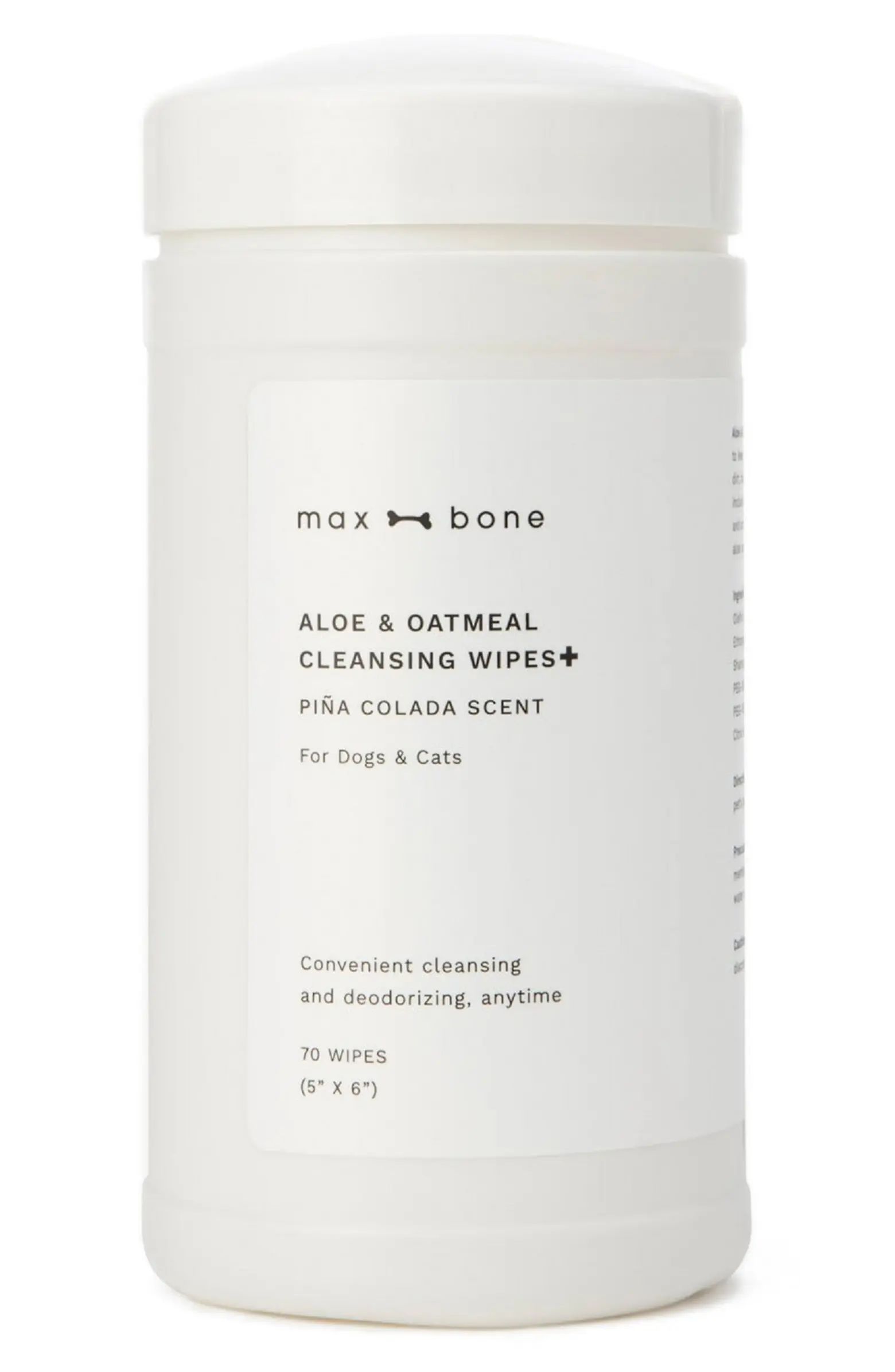 max-bone Aloe & Oatmeal Cleansing Wipes for Dogs & Cats | Nordstrom