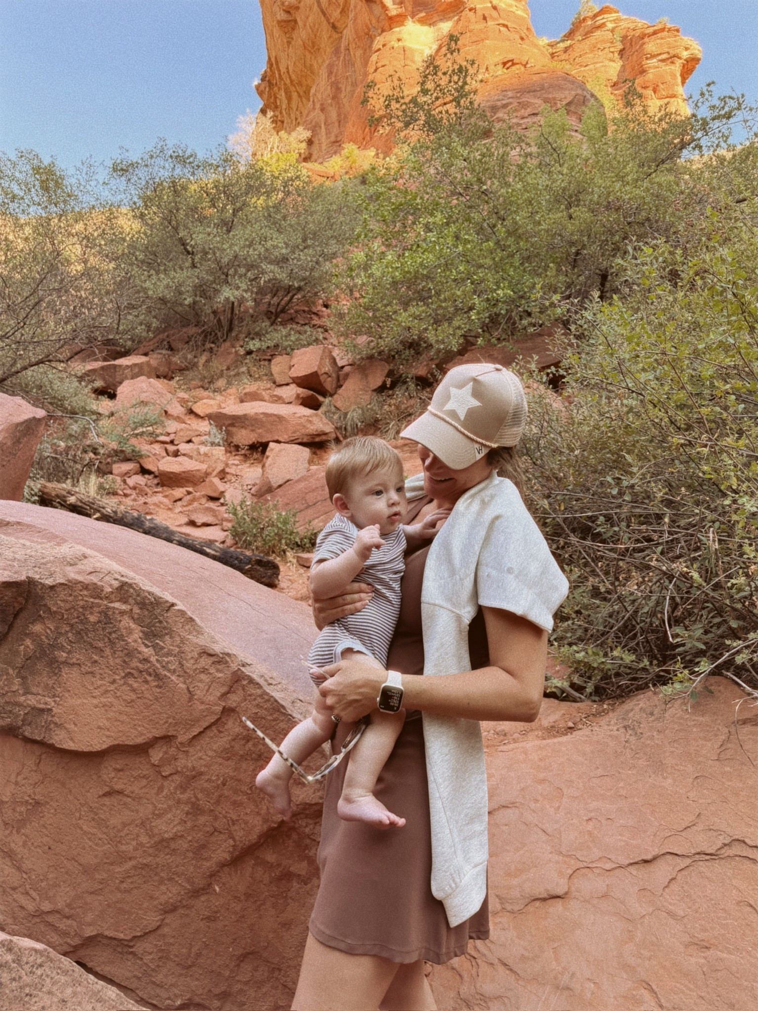 Mommy & me hiking outfits! I’m in a medium tennis dress, sneakers, hat and sunglasses - fits tts.

#LTKBaby #LTKTravel #LTKStyleTip