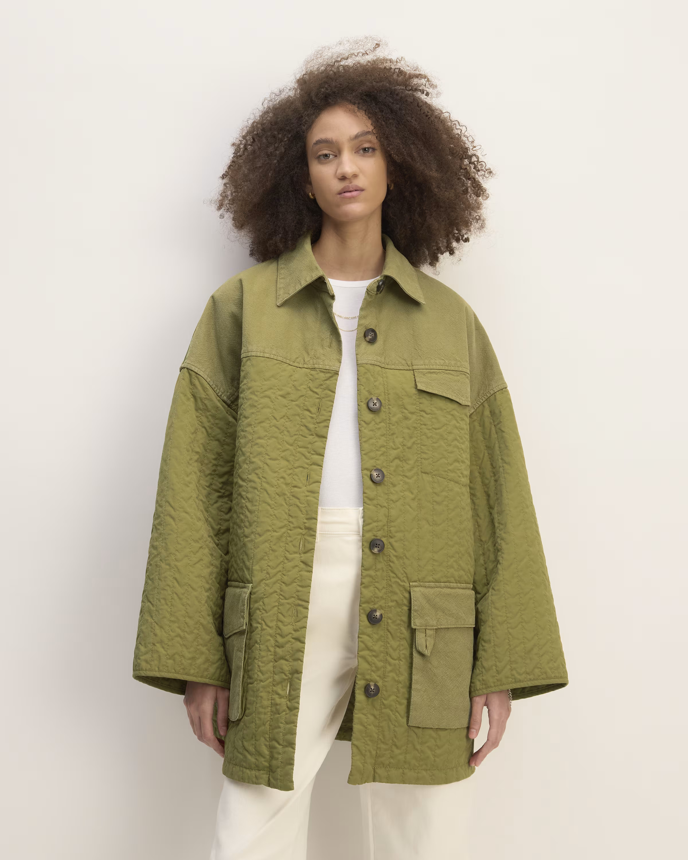 The Everlane x Marques' Almeida Canvas Patchwork Jacket | Everlane
