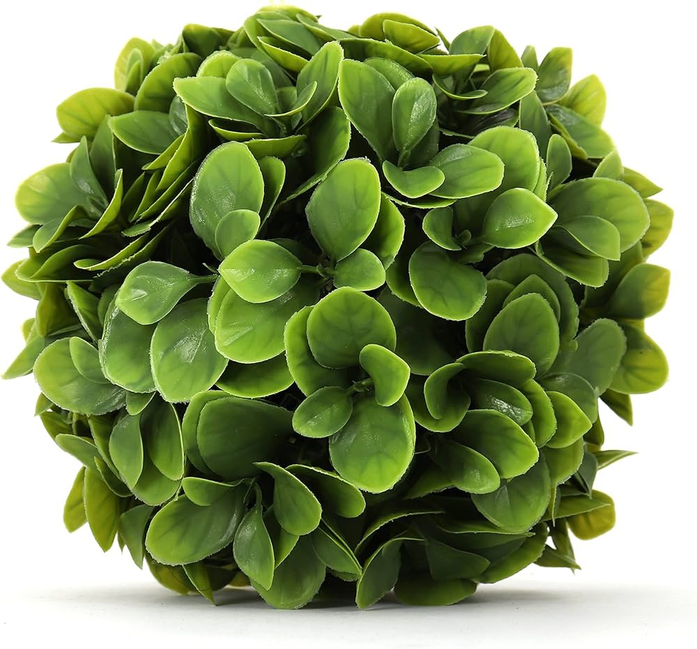 3rd Street Inn Small Jasper Topiary Ball - Artificial Plant Set - Indoor/Outdoor Wedding Party Decor | Amazon (US)
