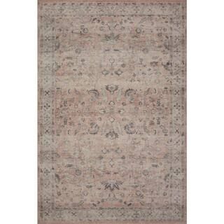 LOLOI II Hathaway Blush/Multi 5 ft. x 7 ft. 6 in. Traditional 100% Polyester Pile Area Rug-HATHHT... | The Home Depot