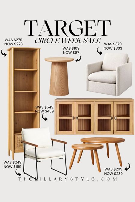 Target Circle Week SALE: Magnolia Home accent cabinet, sideboard, coffee table, end table, accent chair.  

#LTKHome #LTKSaleAlert #LTKStyleTip