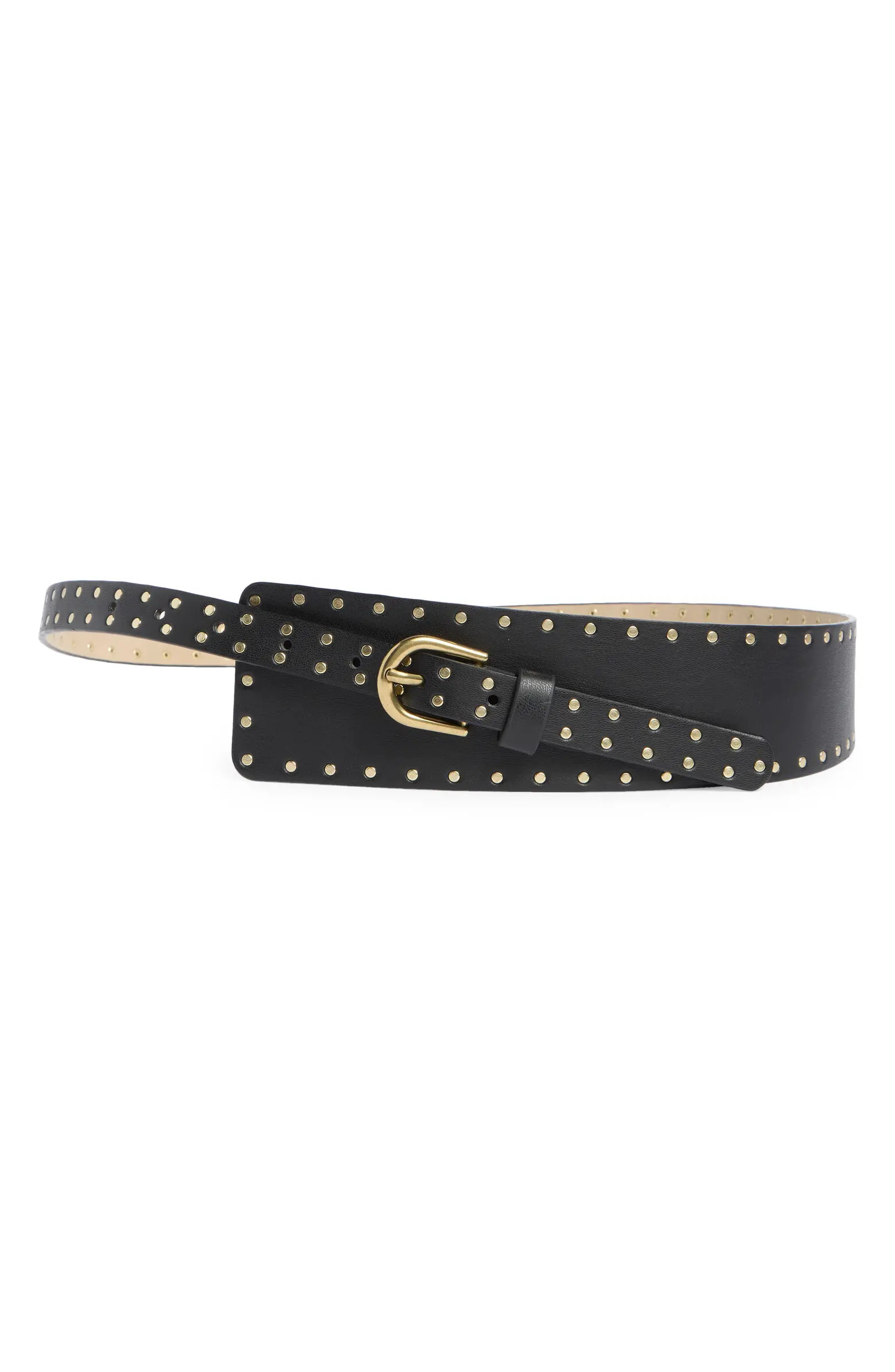Asymmetric Studded Edge Belt | Nordstrom Rack