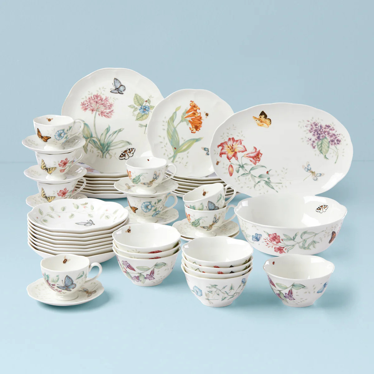 Butterfly Meadow 50-Piece Dinnerware Set | Lenox