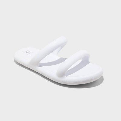 Women's Ellen EVA Footbed Sandals - Shade & Shore™ White 8 | Target