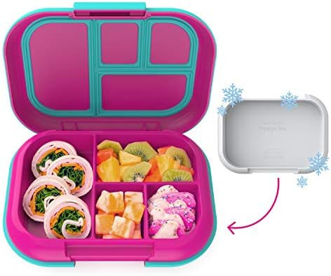 Bentgo Kids Chill Lunch Box - Bento-Style Lunch Solution with 4 Compartments and Removable Ice Pa... | Amazon (US)