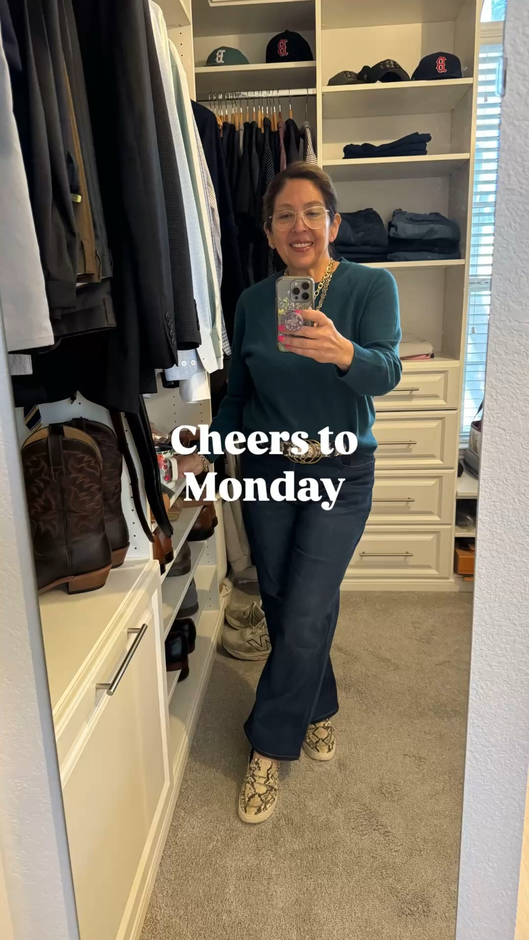 Getting ready for my day in an easy pulled together outfit using accessories and shoes to stand out. 

I’m Elisa, a wardrobe stylist, founder of Turnkey Style, and author of The Style Advantage: I Say What HR Can’t. I work with professionals and corporate teams to help them show up authentically, on brand, and with confidence. I’m also a mom of two grown boys, a wife, a post-menopausal woman in business, 5’4”, a size 14/16 on the bottom and L on top. I’ve been everything from a size 10–18+, which is why fit, function, and real life always come first.

#LTKgrwm #LTKootd #LTKWorkwear