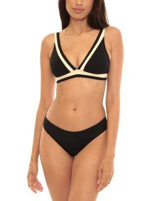 BECCA® by Rebecca Virtue Coast Line Rib Claire Plunge Neck Bikini Top  | Bloomingdale's Women | Bloomingdale's (US)