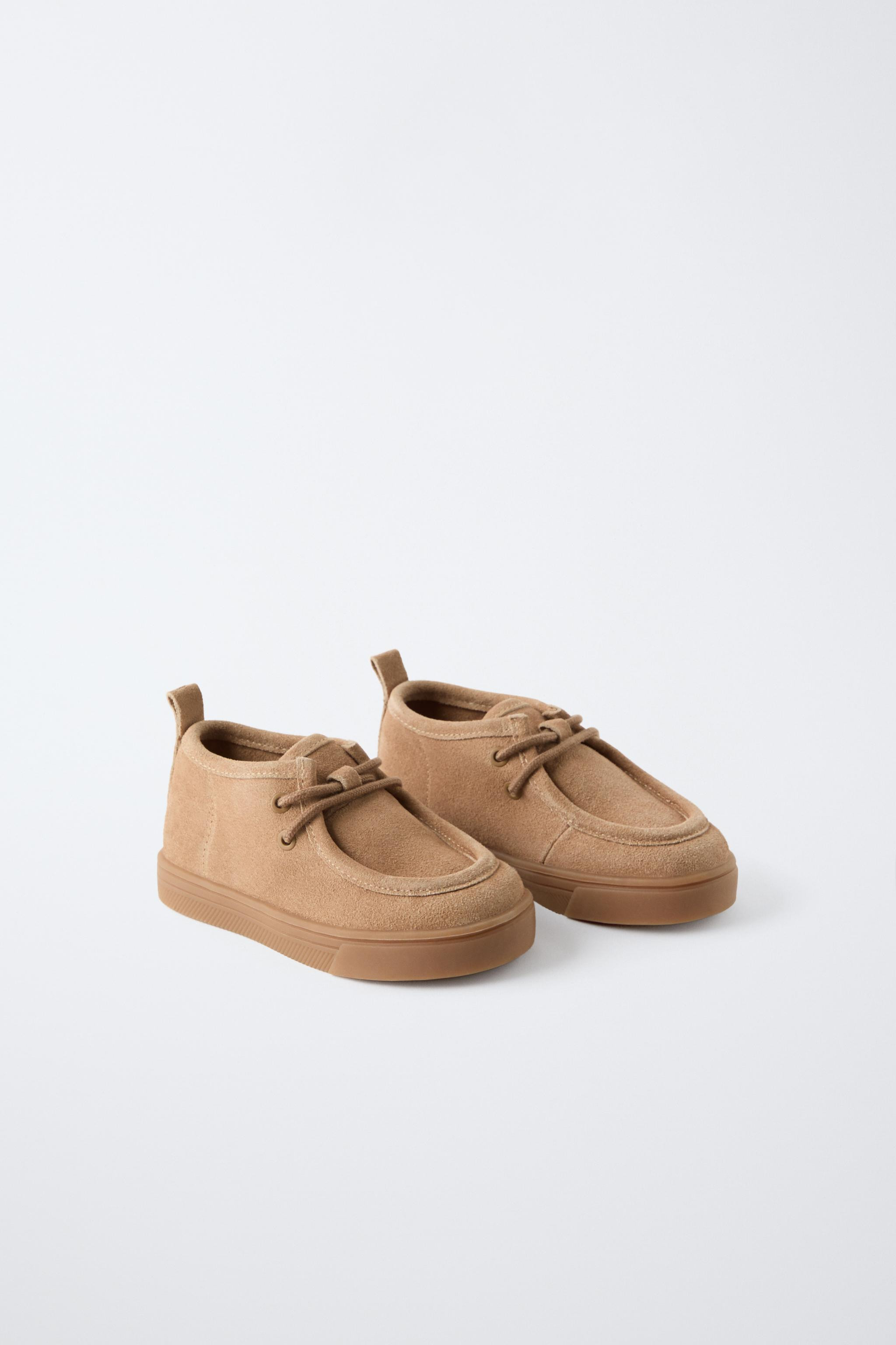 LEATHER MOC TOE BOOTS | Zara UK