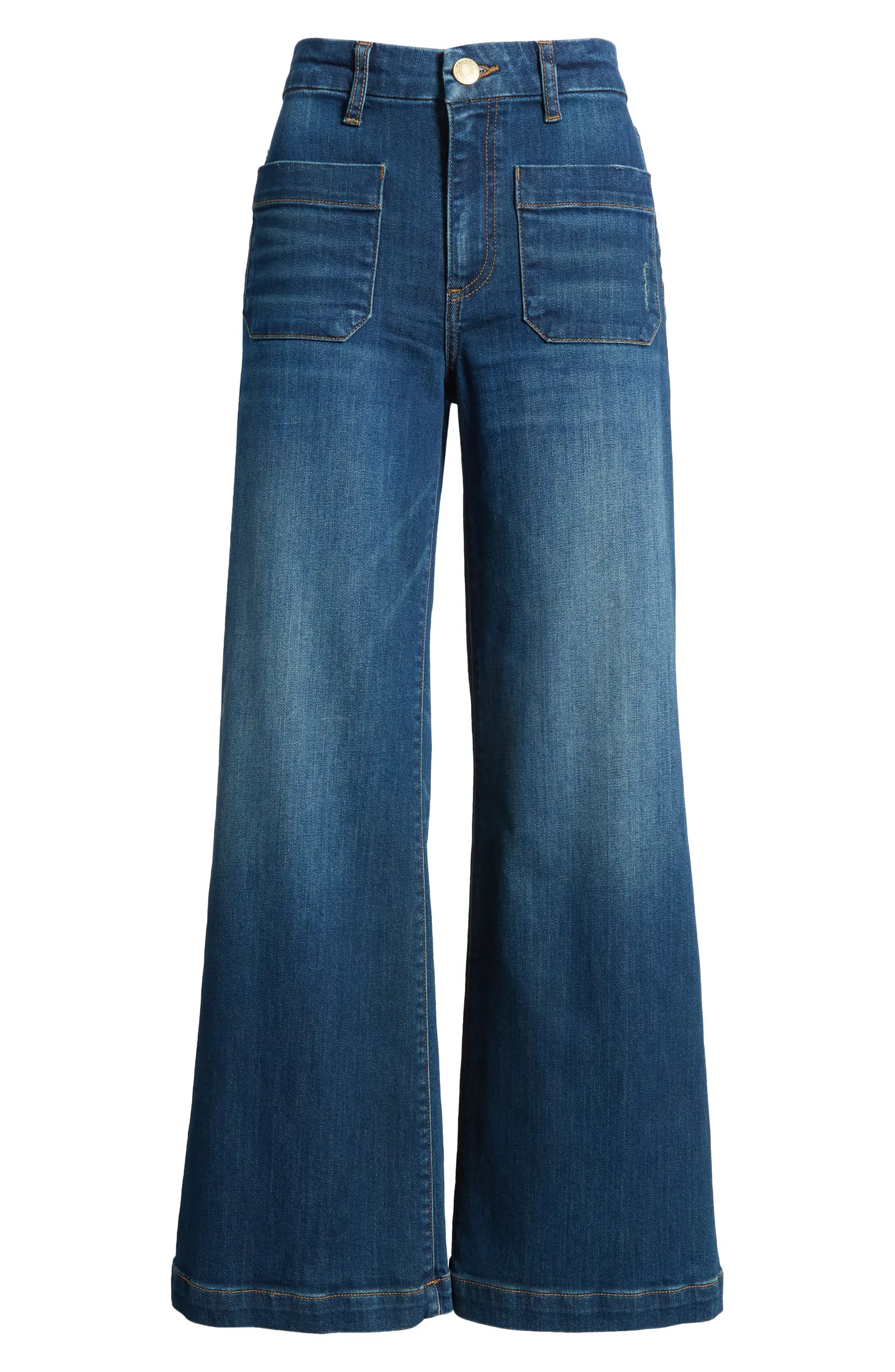 KUT from the Kloth Meg Patch Pocket Wide Leg Jeans | Nordstrom | Nordstrom