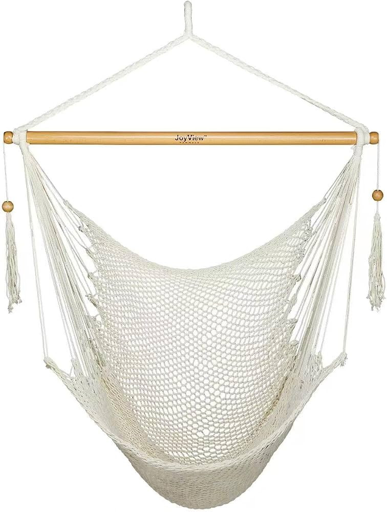 JoyView Hammock Chair with Spreader Bar Caribbean Hammock Swing Chair 300 LBS Weight Capacity XL ... | Amazon (US)