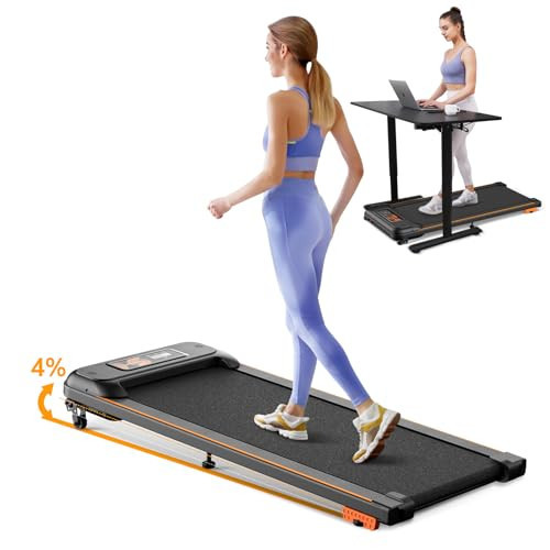 Walking Pad with Incline, Under Desk Treadmill, Portable Treadmills for Home/Office, 2.5HP Walking Jogging Running Machine with LED Display, Remote Control/App Control | Amazon (US)