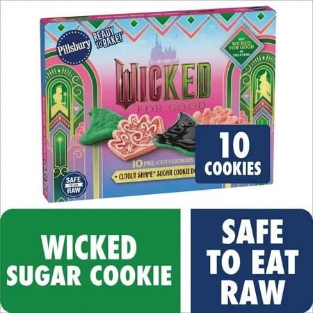 Pillsbury Ready to Bake! Wicked Cutout Sugar Cookie Dough, 10 Count, 6 oz | Walmart (US)