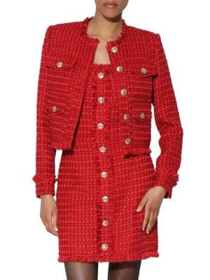 Bennet Frayed Tweed Blazer | Saks Fifth Avenue OFF 5TH