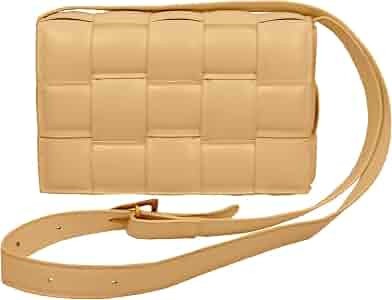 Padded Cassette Crossbody bag Woven Crossbody Handbag Purse for Women, Small Shoulder Messenger B... | Amazon (US)
