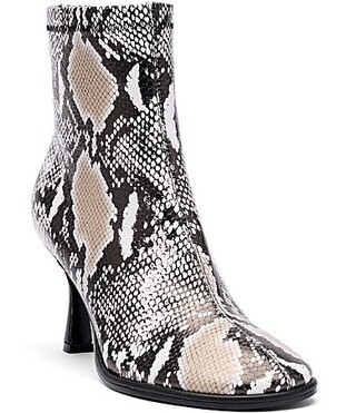 Marc Nolan Women's Gloria Snake Embossed Leather Ankle Boots - 11 | Dillard's