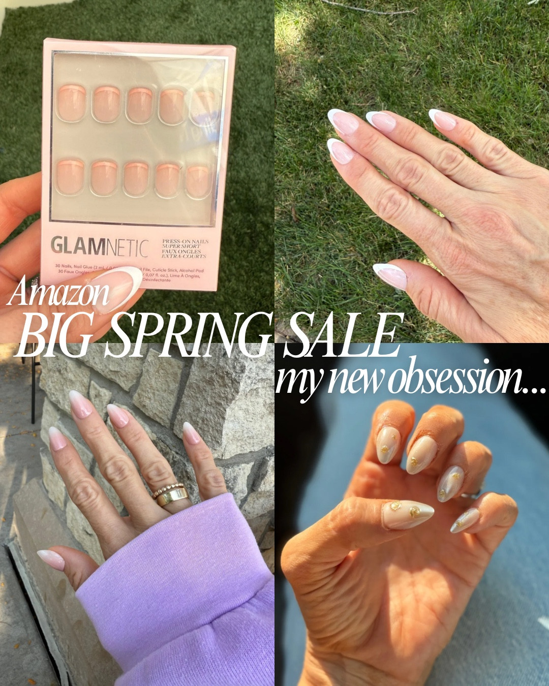 My new obsession is press ons🤩 not only do they save my time, money, and sanity they actually last and are SO good!!! My favs on sale for Amazon Big Spring Sale!! 

#LTKSaleAlert #LTKmomlife #LTKBeauty