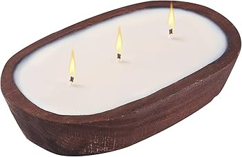 Scented Candles for Home, YeeQue Citronella Candles with Large Wooden Bowl Design for Women,Girl ... | Amazon (US)
