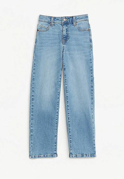 Girls High Rise Straight Jeans | Maurices