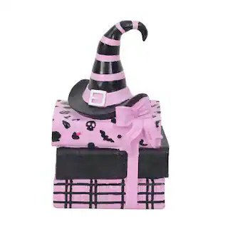 7.25" Pink & Black Witch Hat Bookstack Tabletop Décor by Ashland® | Michaels® | Michaels Stores