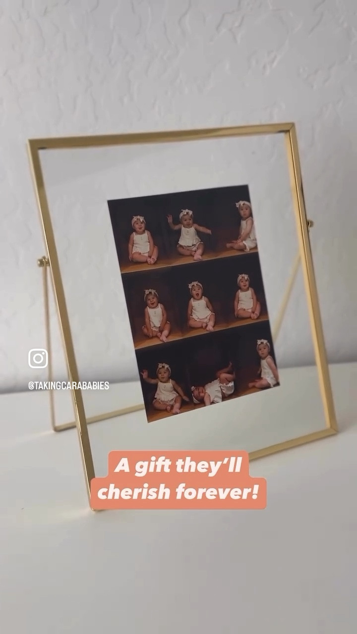 Need a priceless but inexpensive gift for grandparents? Try this!⁣
⭐Be sure to save this post!⭐⁣
⁣
I’ll guide you step-by-step with these directions:⁣
1. Get a box large enough for baby to fit in (Put those amazon boxes to use!).⁣
2. Set up a phone tripod.⁣
3. Take lots of photos.⁣
4. Rotate baby to create a variety of poses.⁣
5. Download the “LiveCollage” app or your favorite photo editing/collage-making app.⁣
6. Select a layout for 9 vertical photos.⁣
7. Rotate and crop photos as needed.⁣
8. Swap photos to create a visually appealing grid.⁣
9. Save to photos.⁣
10. Get a frame that fits a 5x7 photo.⁣
11. Print your photo in a 5x7 size.⁣
12. You’re done!⁣
⁣
You’ll capture those sweet smiles and facial expressions into a treasure to keep forever! ⁣

⁣
#lastminutediygiftidea #diyphotoproject #babygifts #grandparentsgift #christmasproject

#LTKBaby #LTKHoliday #LTKGiftGuide
