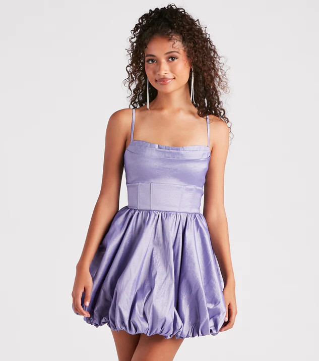 Ellie Sleeveless Bubble Hem Skater Dress | Windsor Stores