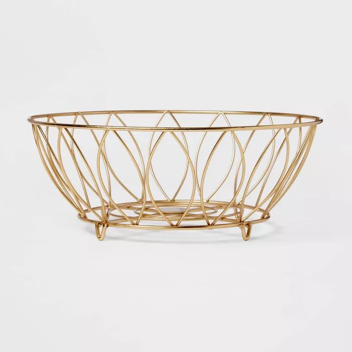 Iron Wire Fruit Basket Gold - Threshold™ | Target