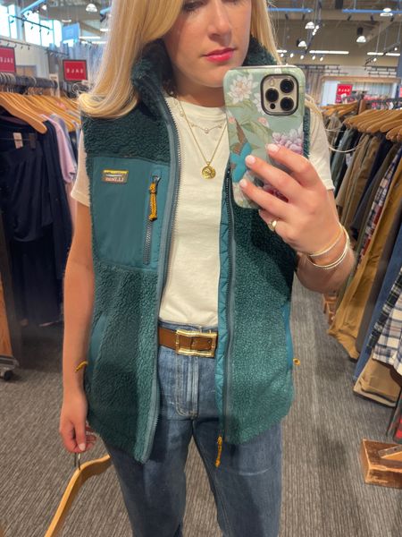 This is a men’s vest but I loved it for myself! Wearing a size small!