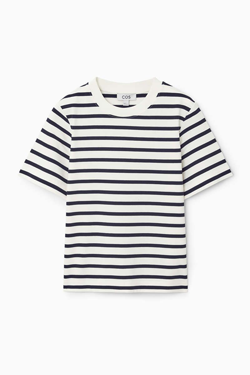 CLEAN CUT T-SHIRT - NAVY / WHITE / STRIPED - COS | COS UK