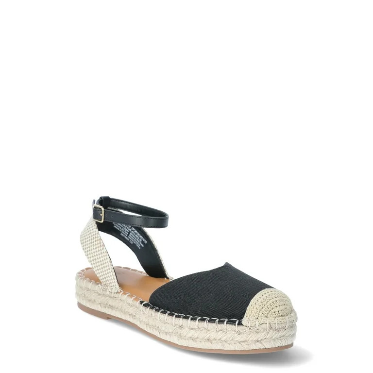 Time and Tru Women's Ankle Strap Espadrille | Walmart (US)