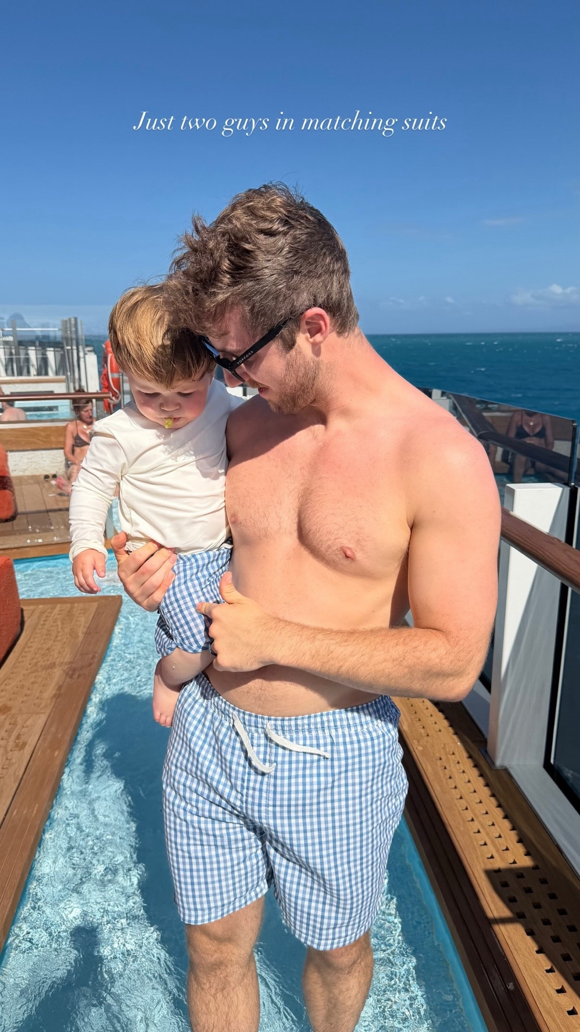 At at these two handsome matching boys - mebie baby has the cutest matching swim sets! Love it!

#LTKMens #LTKBaby #LTKTravel