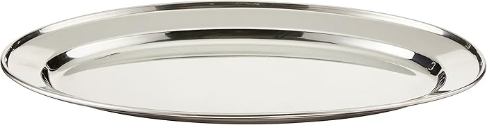 Winco OPL-14 Stainless Steel Oval Platter, 13.63-Inch by 8.75-Inch | Amazon (US)