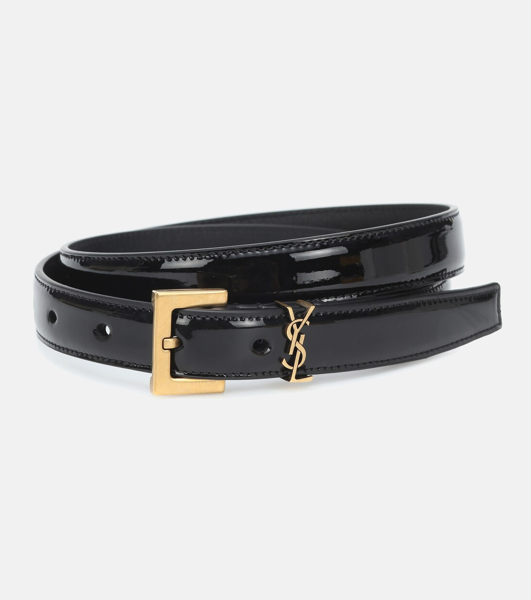 Ceinture Monogramme en cuir verni | Mytheresa (FR)