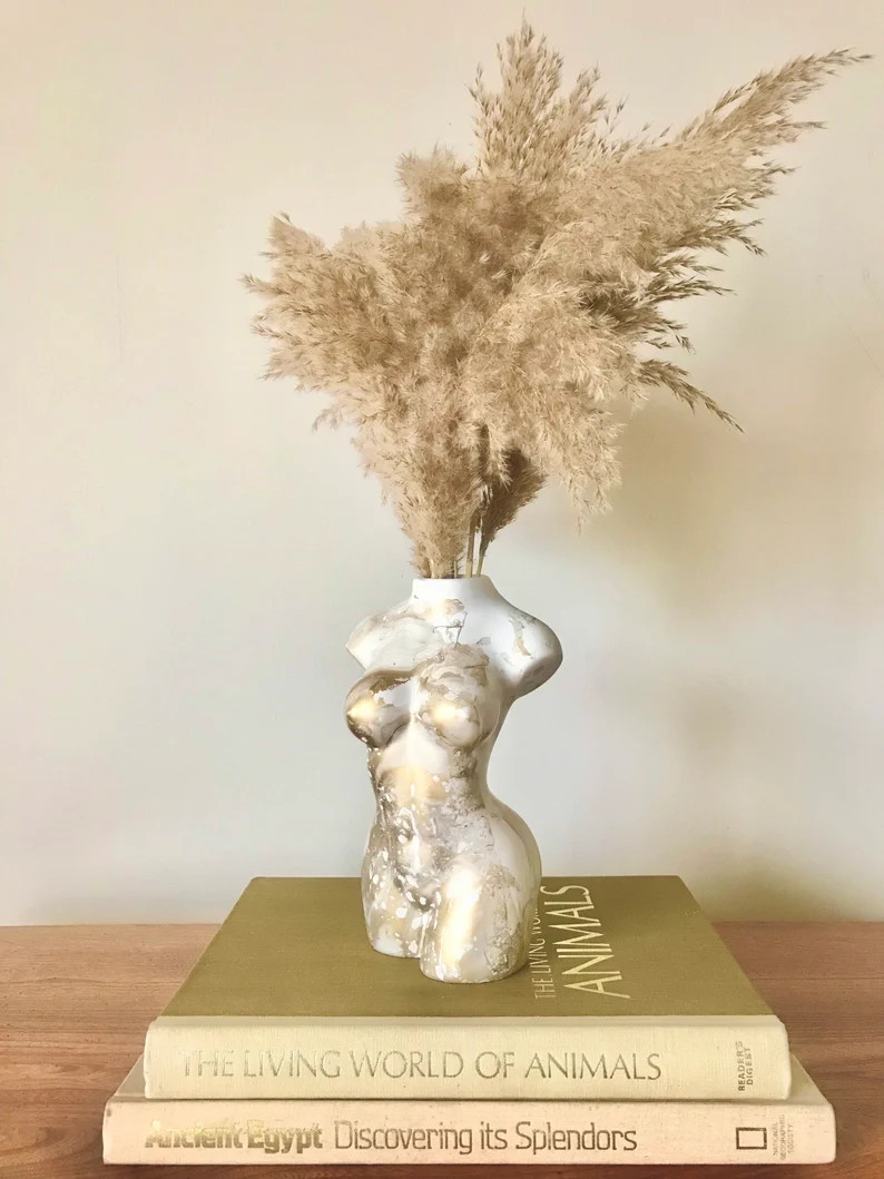 Trendy Luxury Ceramic Woman Body Shape Butt Torso Flower Vase | Etsy | Etsy (US)