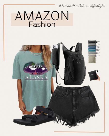 Amazon fashion finds! Camping outfit! Hiking outfit! Outdoor outfit! Travel outfit! Graphic t shirt from Amazon!

#LTKfindsunder50 #LTKstyletip #LTKSeasonal