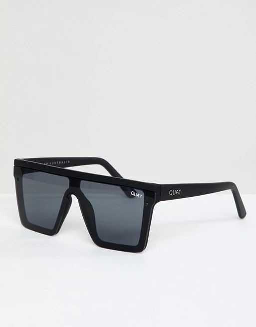 Quay Australia Hindsight Square Sunglasses In Black Exclusive To ASOS | ASOS US