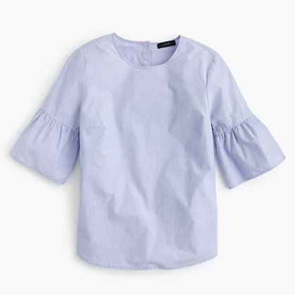 Pre-order Button-back bell-sleeve top | J.Crew US
