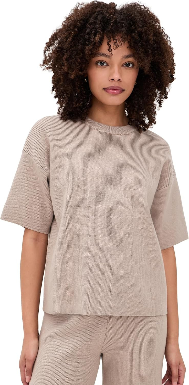English Factory Women's Collar Knit Half Sleeves Top | Amazon (US)