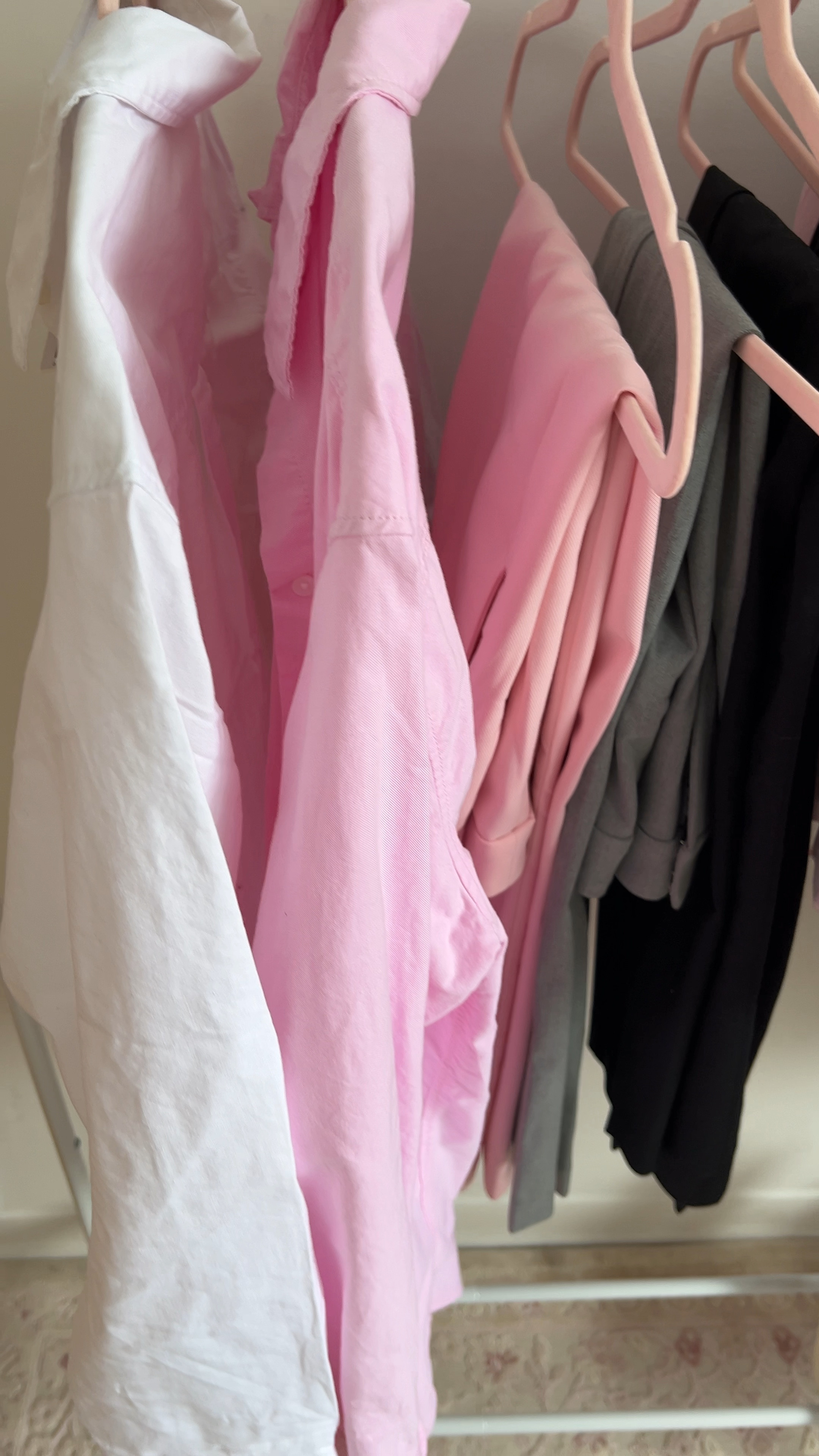 Pink and white Oxford shirts , 
Thicker material and oversized fit 


#LTKworkwear #LTKSeasonal #LTKfindsunder50