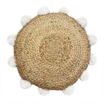 Origin 21 Core Solid Tan Round Summer Throw Pillow | Lowe's